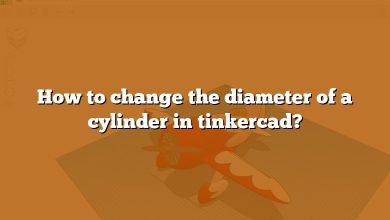 How to change the diameter of a cylinder in tinkercad?