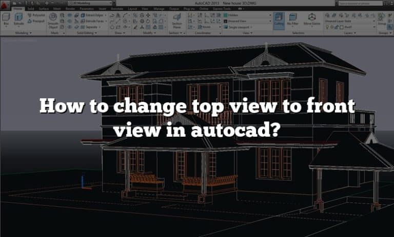 how to change top view in autocad