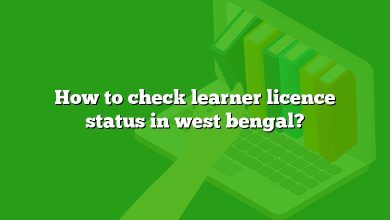 How to check learner licence status in west bengal?