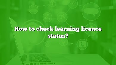 How to check learning licence status?