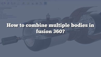 How to combine multiple bodies in fusion 360?