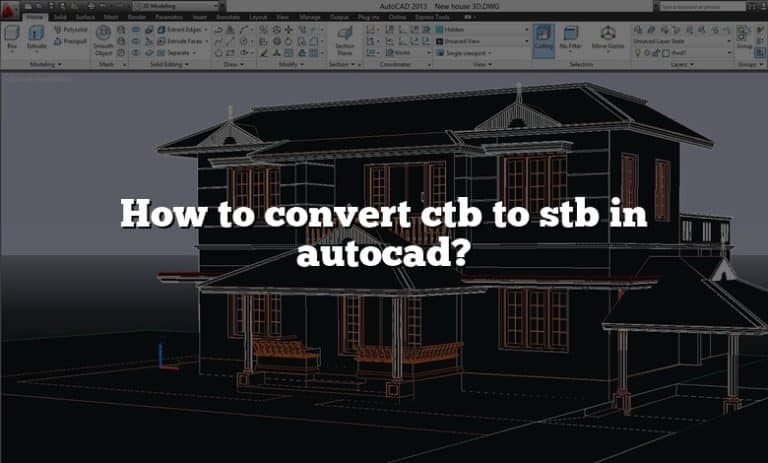 How To Convert Ctb To Stb In Autocad?