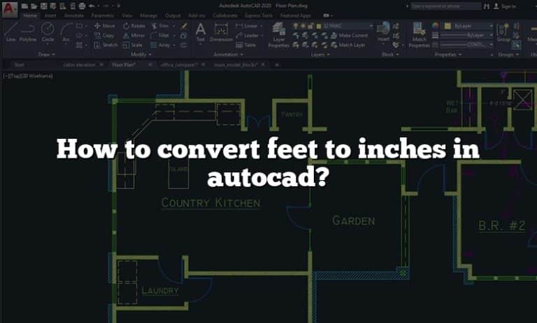 How to convert feet to inches in autocad?