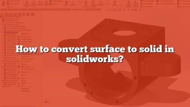 How to convert surface to solid in solidworks?