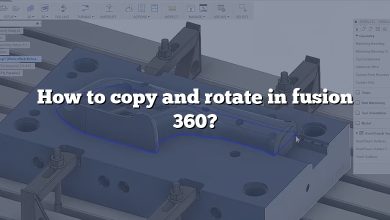 How to copy and rotate in fusion 360?