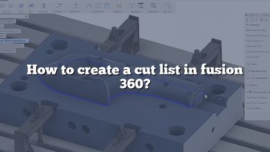 How to create a cut list in fusion 360?