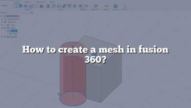 How to create a mesh in fusion 360?