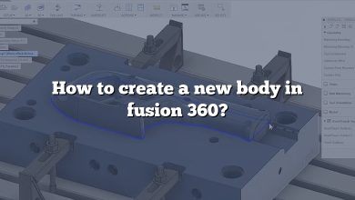 How to create a new body in fusion 360?