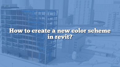 How to create a new color scheme in revit?