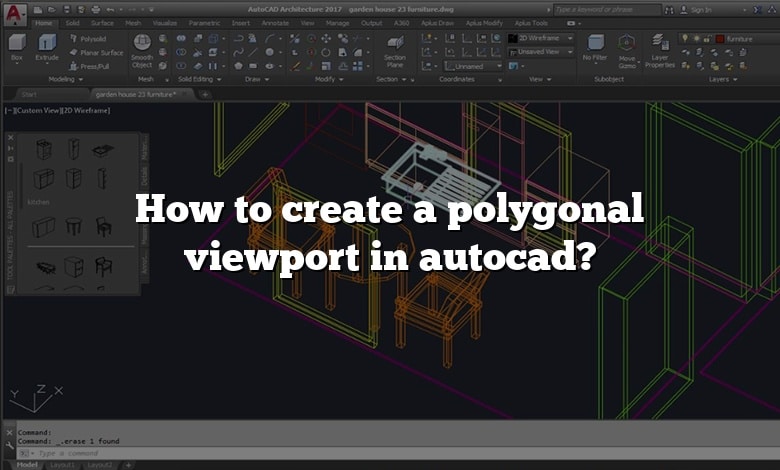 How to create a polygonal viewport in autocad?