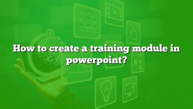 How to create a training module in powerpoint?