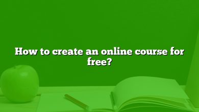 How to create an online course for free?