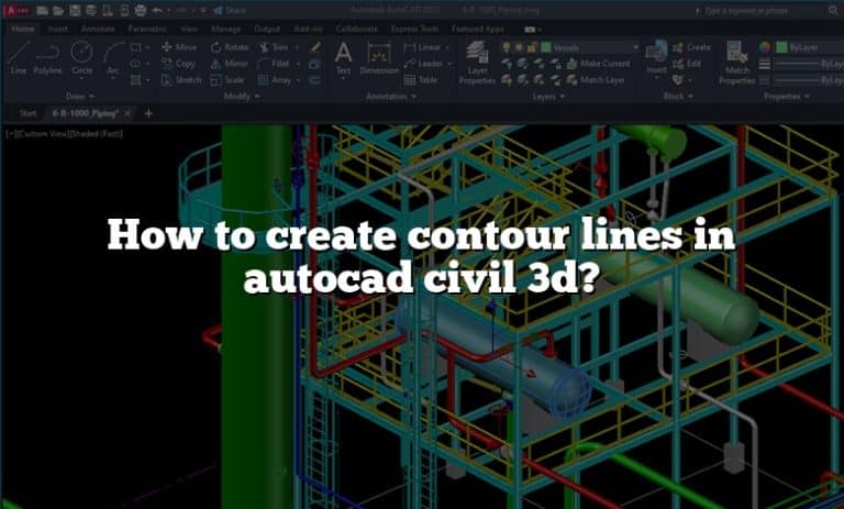 How To Create Contour Lines In Autocad Civil 3d