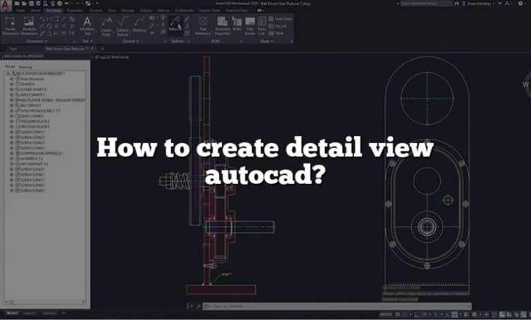 How to create detail view autocad?