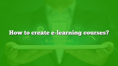 How to create e-learning courses?