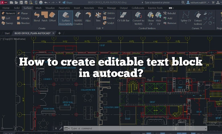 How To Create Editable Text Block In Autocad Answer 2022