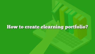 How to create elearning portfolio?