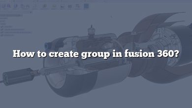 How to create group in fusion 360?