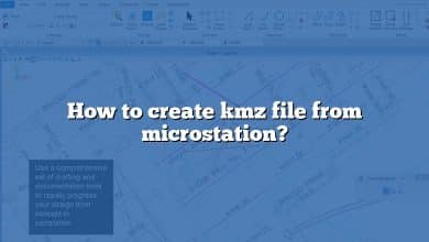 How to create kmz file from microstation?