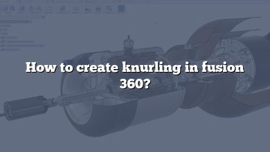 How to create knurling in fusion 360?