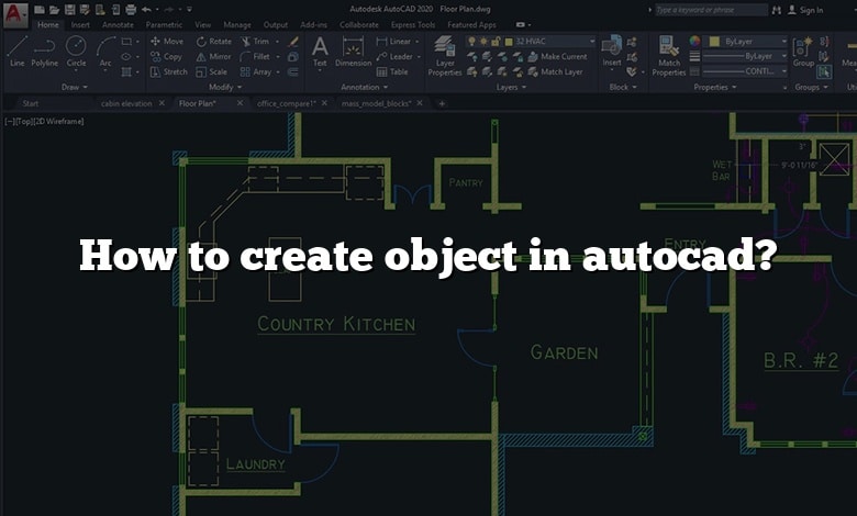 How to create object in autocad?