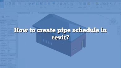 How to create pipe schedule in revit?