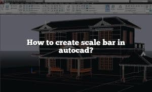 How to create scale bar in autocad?