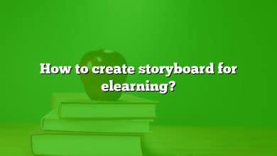 How to create storyboard for elearning?