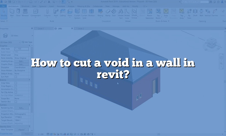 How to cut a void in a wall in revit?