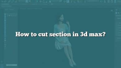 How to cut section in 3d max?