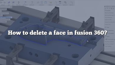 How to delete a face in fusion 360?