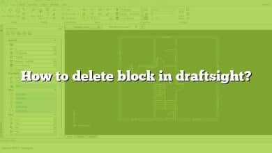 How to delete block in draftsight?