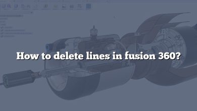 How to delete lines in fusion 360?