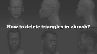 How to delete triangles in zbrush?