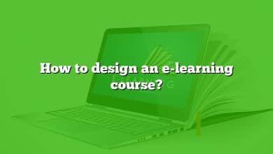 How to design an e-learning course?