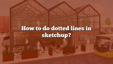 How to do dotted lines in sketchup?