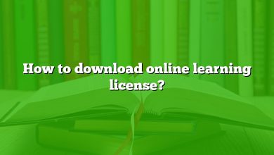 How to download online learning license?