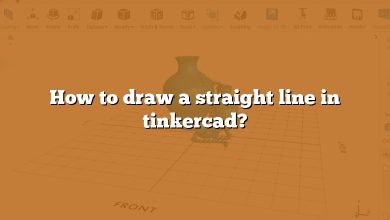 How to draw a straight line in tinkercad?