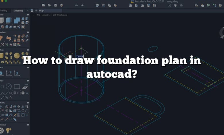 How to draw foundation plan in autocad?