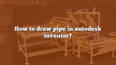 How to draw pipe in autodesk inventor?