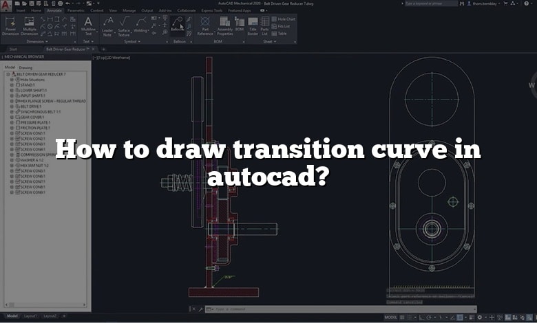 How To Draw Transition Curve In Autocad 