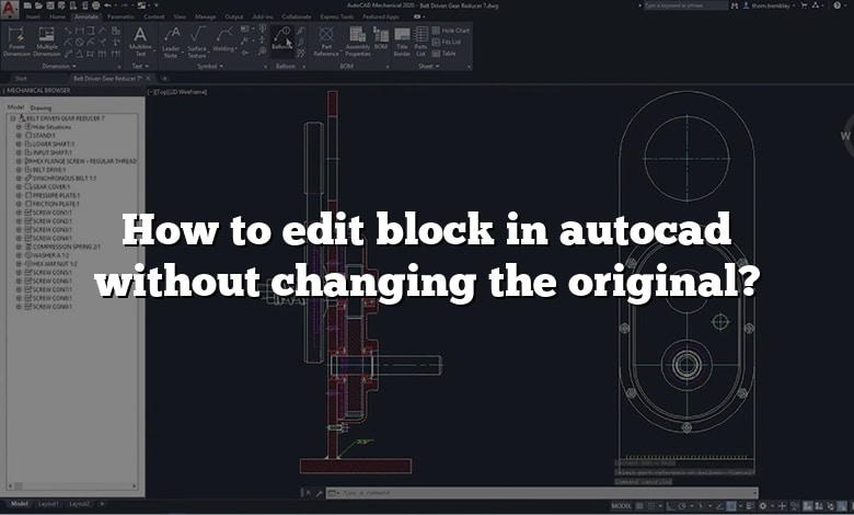  How To Edit Block In Autocad Without Changing The Original 