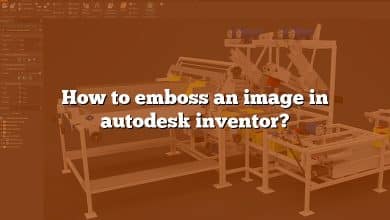 How to emboss an image in autodesk inventor?