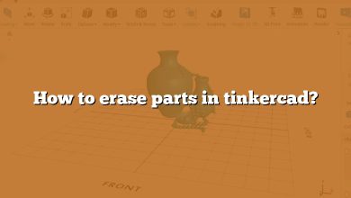 How to erase parts in tinkercad?