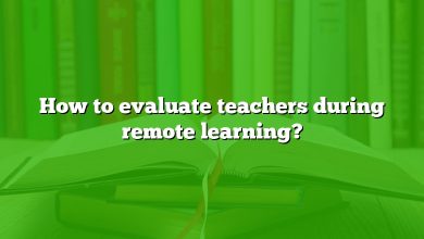 How to evaluate teachers during remote learning?