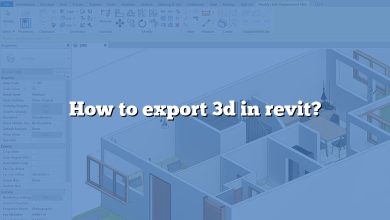 How to export 3d in revit?