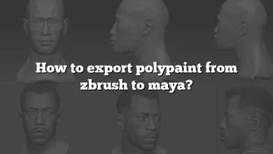 How to export polypaint from zbrush to maya?