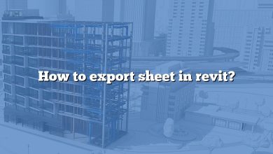 How to export sheet in revit?