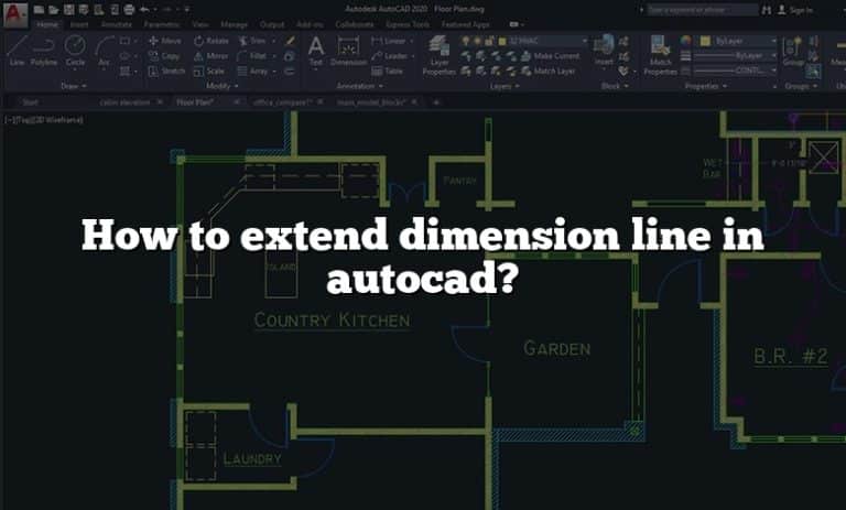 How To Extend Dimension Line In Autocad