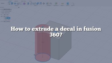 How to extrude a decal in fusion 360?